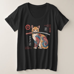 T-shirt Tabby Cat Orange Stylisé avec complexe