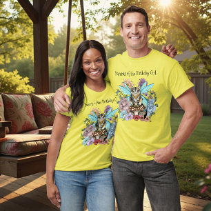 T-shirt Tabby Fairy Cat Mushroom Floral