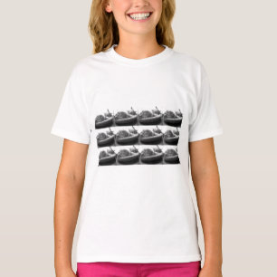 T-shirt Tabby orange dormant Chat/Photo noir et blanc