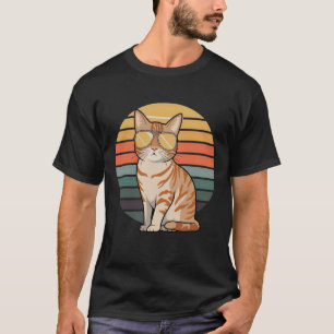 T-shirt Tabby Orange Style vintage Chat Lover Kitten Tabby