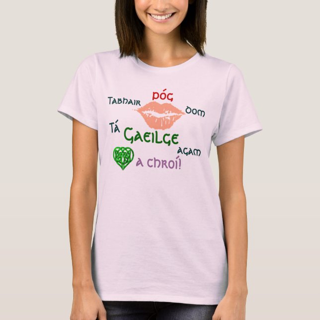 T-shirt Tabhair póg dom - chemises légères (Devant)
