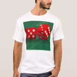 T-shirt Table de craps avec dés Las Vegas<br><div class="desc">* Les Tee - shirts sont disponibles en plusieurs couleurs, styles et tailles. * Déplacez les motifs dans le style de poche et à l'arrière de la chemise. * L'arrière - plan de table de dés et de craps est séparé et peut être déplacé ou redimensionné. * Retirez l'arrière -...</div>