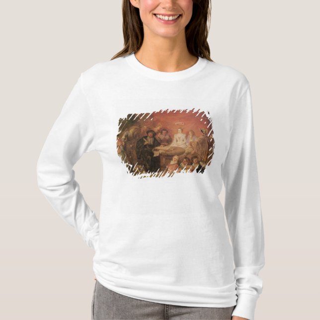 T-shirt Table de la mariée et de la mariée (Devant)