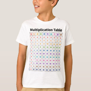 T-shirt Table de multiplication
