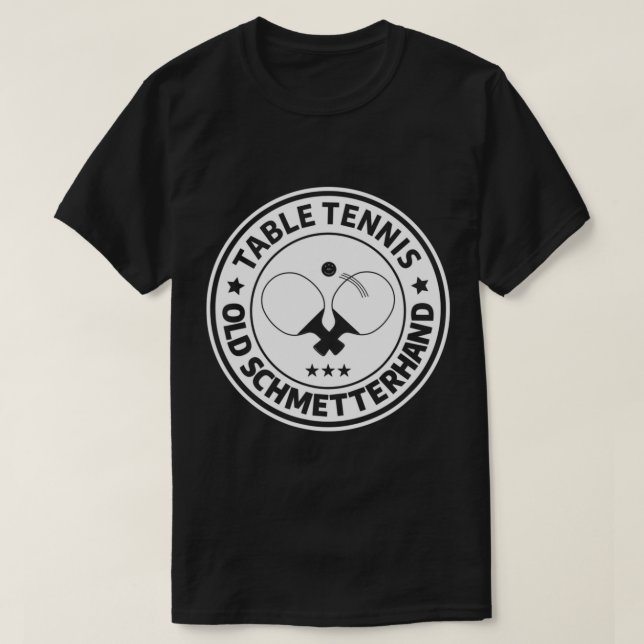 T-shirt Table de ping-pong vieux papillon design pour ping (Design devant)