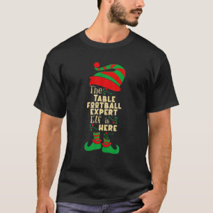 T-shirt Table Football Expert Elf Christmas Correspondant 