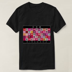 T-shirt Table japonaise Hiragana