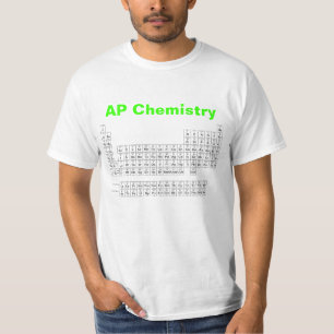 T-shirt table périodique, chimie d'AP
