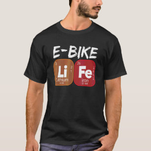 T-shirt Table périodique de vélos électriques E Bike Life