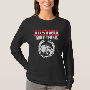 T-shirt Table Tennis Autriche Supporter de Ping Pong a