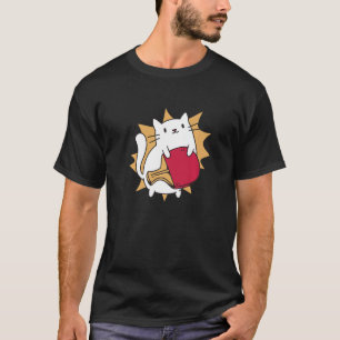 T-shirt Table Tennis Cat Sport Jeux Ping Pong Paddle