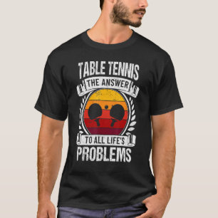 T-shirt Table Tennis Coach Ping Pong Master Racket Sport P