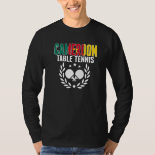 T-shirt Table Tennis du Cameroun Support Ping Pong camero