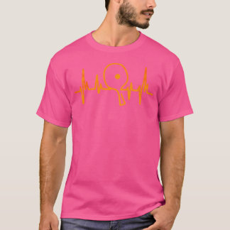 T-shirt Table Tennis Heartbeat Ping Pong