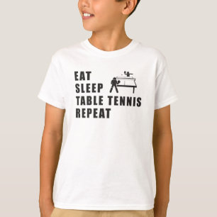 T-shirt Table Tennis Paddle Ping Pong Répéter l'idée cadea