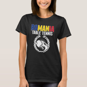 T-shirt Table Tennis Roumanie     Support Ping Pong Roumai