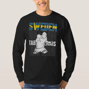 T-shirt Table Tennis Suède Soutenir le Ping Pong Suédois