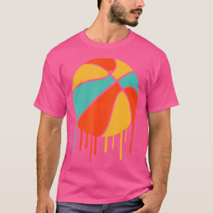 T-shirt Tableau de baskets Artsy Basketball Rétro Athlète 