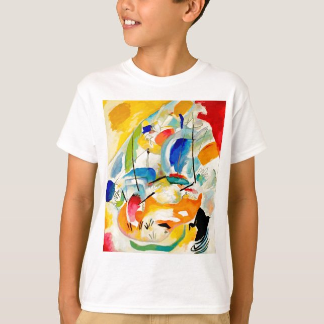 T-shirt Tableau de bataille maritime de Kandinsky 1913 (Devant)