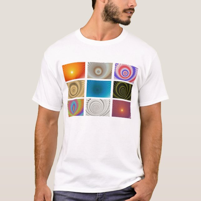 T-Shirt Tableau de Cercles (Devant)