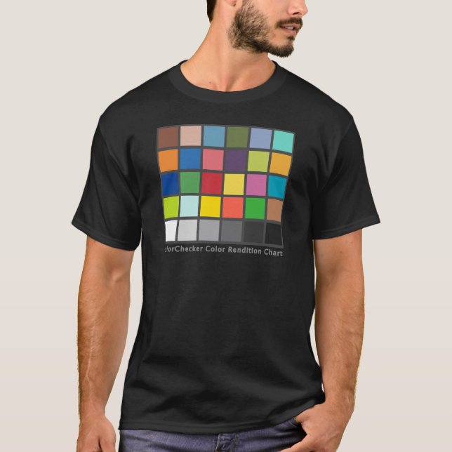 T-shirt Tableau de contrôleur de couleur (Devant)