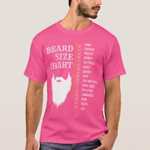 T-shirt Tableau de croissance de la longueur de la barbe
