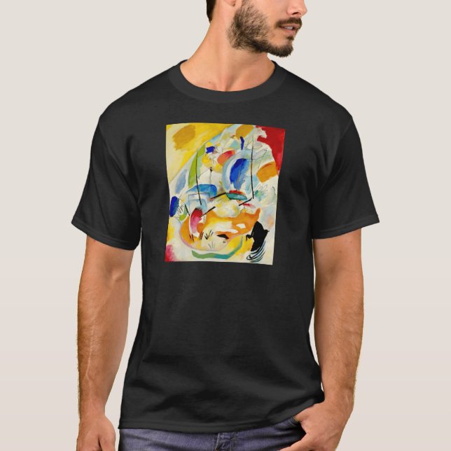 T-shirt Tableau de la bataille navale de Kandinsky 1913 (Devant)