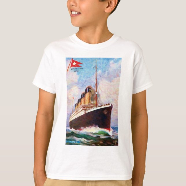 T-shirt Tableau de la ligne Titanic White Star (Devant)