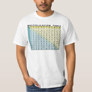 T-shirt Tableau de multiplication (calculatrice