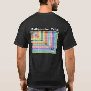 T-shirt Tableau de multiplication pour les enseignants et