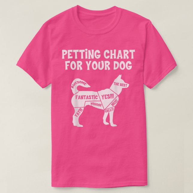 T-shirt Tableau De Paramètre Pour Le Propriétaire De Chien (Design devant)