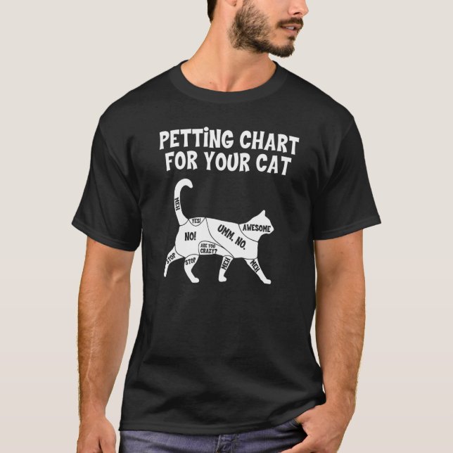 T-shirt Tableau De Paramètre Pour Le Propriétaire Du Chat  (Devant)