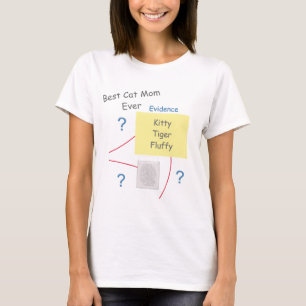 T-shirt Tableau de preuves pour résoudre les mystères, mei