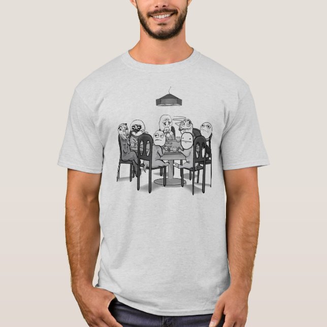 T-shirt Tableau de tisonnier de Memes avec moi visage (Devant)