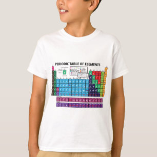 T-shirt Tableau des éléments périodique