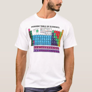 T-shirt Tableau des éléments périodique