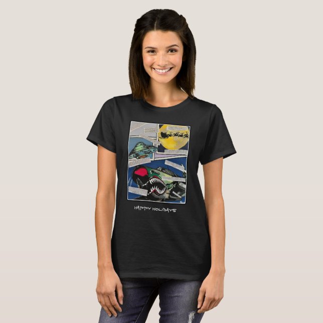 T-shirt Tableau des "Rencontres de Noël" sur un (Devant entier)