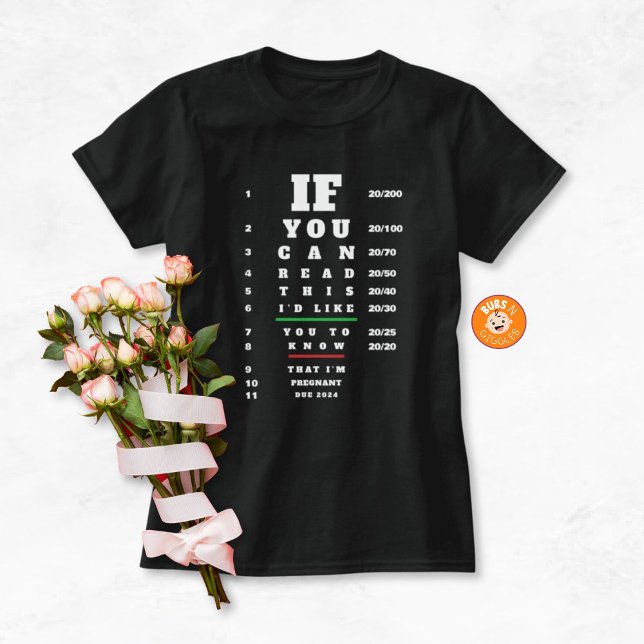 T-shirt Tableau des yeux Faire-part de grossesse à thème à (Créateur téléchargé)