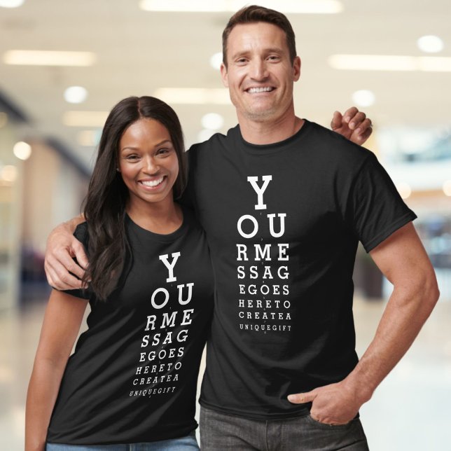T-shirt Tableau d'opticien de vue amusant avec message per (Créateur téléchargé)