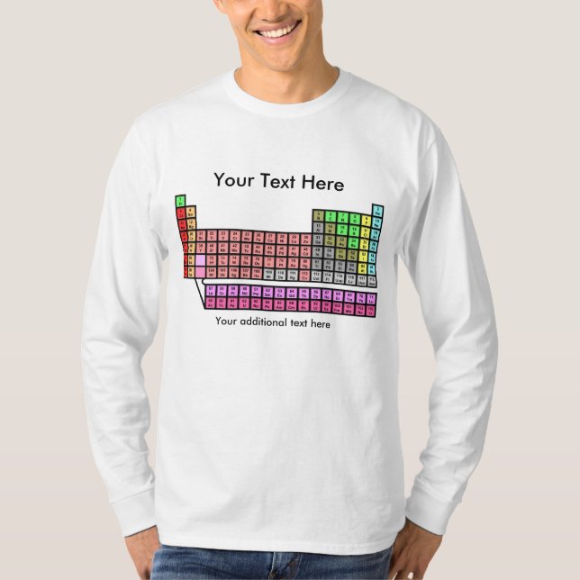 T-shirt Tableau périodique (Devant)