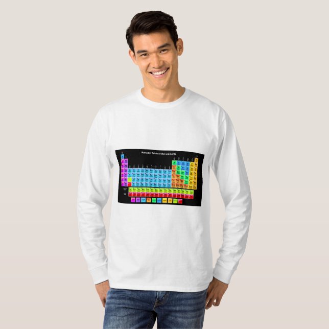 T-shirt Tableau périodique (Devant entier)