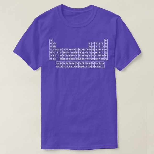 T-shirt Tableau périodique Conception de la science Enseig (Design devant)