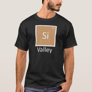 T-shirt Tableau Périodique de Chimie de Silicon Valley Pun