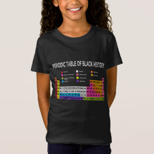 T-Shirt Tableau Périodique De L'Histoire Noire Africaine-A