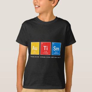 T-shirt Tableau périodique de sensibilisation à l'autisme