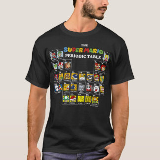 T-shirt Tableau périodique de Super Mario