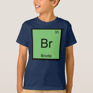 T-shirt Tableau périodique d'élément nommé de chimie d