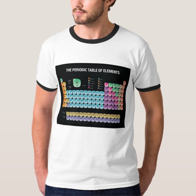 T-shirt Tableau périodique des éléments (Devant)