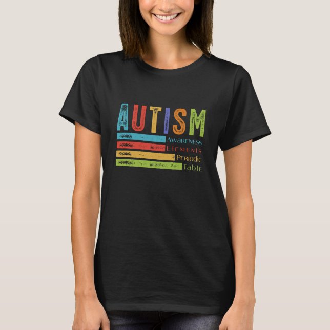 T-shirt Tableau périodique des éléments de sensibilisation (Devant)