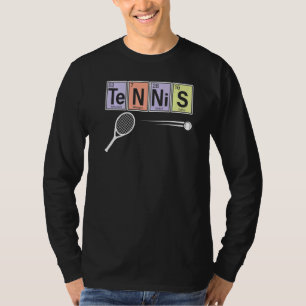 T-shirt Tableau Périodique Des Éléments Joueur De Tennis S